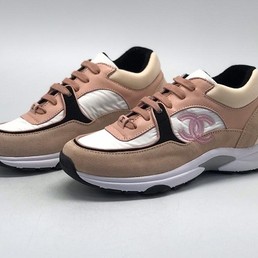 Кроссовки замшевые Chanel EX лиловые