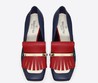 Туфли синие с красным женские Valentino Garavani