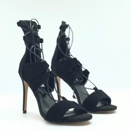 Босоножки из замши Gianvito Rossi черные
