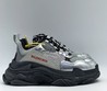 Серебристые кроссовки Balenciaga Triple S