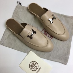 Женские мюли бежевые Hermes
