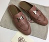 Женские мюли розовые  Hermes