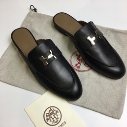 Женские мюли черные Hermes