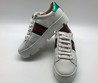 Кожаные кроссовки Gucci Ace белые