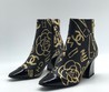 Chanel ботильоны кожаные черные