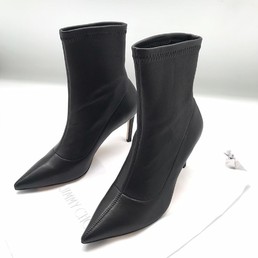Черные кожаные ботильоны Jimmy Choo