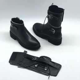 Черные кожаные ботинки Giuseppe Zanotti