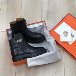 Женские кожаные полусапоги Hermes