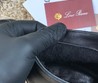 Мужские кожаные лоферы Loro Piana черные