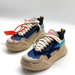 Женские кроссовки Off White бежевые