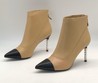 Chanel ботильоны на шпильке кожаные бежевые