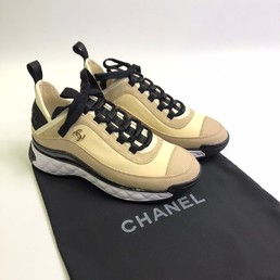 Chanel кроссовки женские цвет пудра