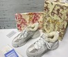 Зимние кожаные кроссовки Christian Dior белые