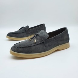 Женские лоферы Loro Piana серые