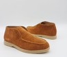 Замшевые женские лоферы Loro Piana светло-коричневые