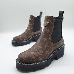 Женские ботинки Louis Vuitton коричневые
