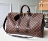 Сумка ручная кладь кожаная Louis Vuitton Brown 55х30