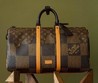 Дорожная кожаная сумка Louis Vuitton коричневая