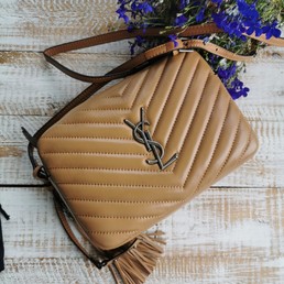 Женская сумка Yves Saint Laurent коричневая 24х16