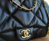 Кожаная сумка Chanel черная 30х18