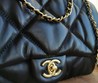 Кожаная сумка Chanel черная 25х15