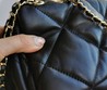 Кожаная сумка Chanel черная 25х15