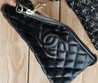 Женская кожаная сумочка Chanel черная