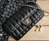 Женская кожаная сумочка Chanel черная 24х14