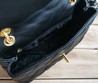 Женская кожаная сумочка Chanel черная 25х15