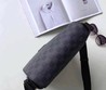 Мужская кожаная сумка Louis Vuitton серая