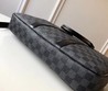 Кожаная мужская сумка Louis Vuitton серая
