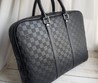Кожаный мужской портфель Louis Vuitton черный
