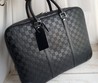 Кожаный мужской портфель Louis Vuitton черный