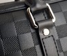 Кожаный мужской портфель Louis Vuitton черный