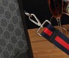 Кожаный портфель Gucci серый