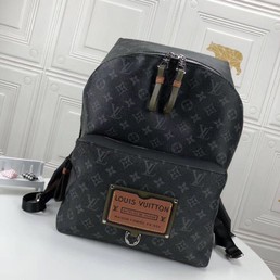 Кожаный рюкзак Louis Vuitton серый
