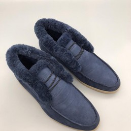 Зимние лоферы Loro Piana синие