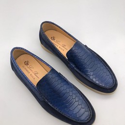 Лоферы Loro Piana синие