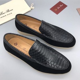 Лоферы Loro Piana черные