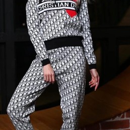 Женский спортивный костюм Christian Dior черный