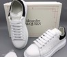 Кожаные мужские кроссовки Alexander McQueen белые