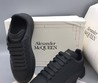 Кожаные мужские кроссовки Alexander McQueen черные