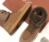 Женские замшевые зимние ботинки Loro Piana коричневые