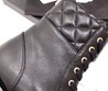 Кожаные женские ботинки Chanel черные