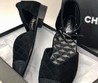 Женские замшевые туфли Chanel черный