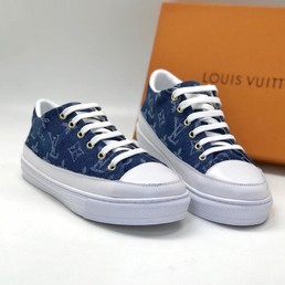 Кожаные кеды Louis Vuitton Stellar синие