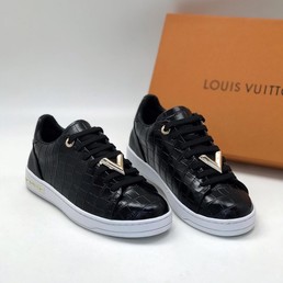 Кожаные кеды Louis Vuitton Frontrow черные
