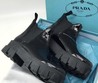 Кожаные черные ботинки Prada