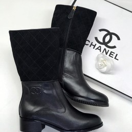 Женские полусапожки Chanel черные