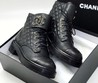 Кожаные ботинки Chanel  черные